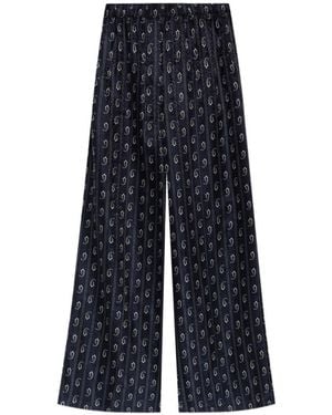 Tory Burch Paisley Print Trousers - Blue