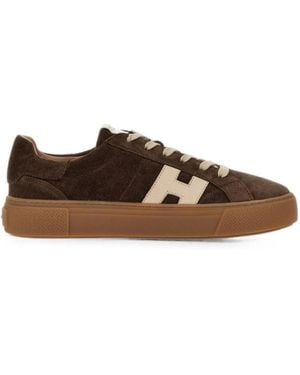 Hogan Logo Sneakers - Brown