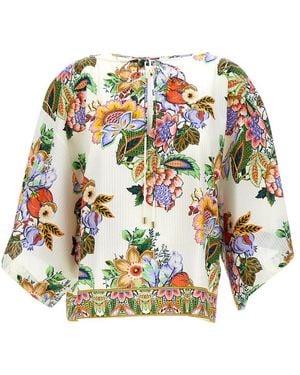 Etro Blosue With All-Over Floreal Print - Multicolor