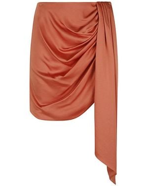 Jonathan Simkhai Draped Mini Skirt - Orange