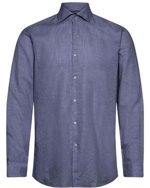 HUGO Slim Textured Shirt - Blue