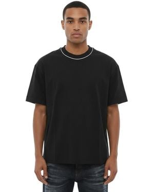 Neil Barrett Solid Crew Neck T-Shirt - Black