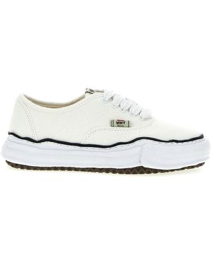 Maison Yasuhiro Solid Lace Up Trainers - White