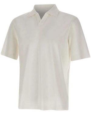 Herno Shirt Collar Polo - White