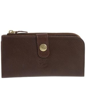 Il Bisonte Hammered Textured Wallet - Brown