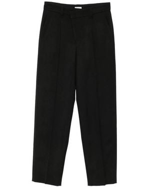 Brunello Cucinelli Flat Front Pants - Black