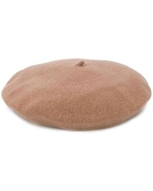 Celine Robert Knitted Beret Hat - Natural