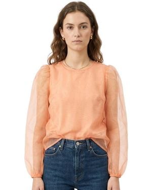 Baum und Pferdgarten Solid Round Neck Top - Blue