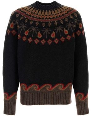 Alanui Crew Neck Jumper - Black