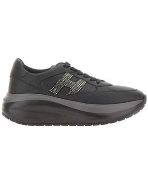 Hogan Logo Trainers - Grey