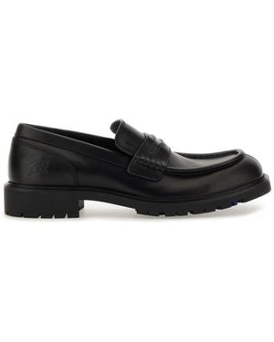 Burberry Solid Rogue Loafers - Black