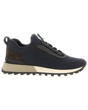Brunello Cucinelli Round Toe Sneakers - Blue