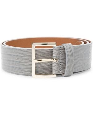 Alysi None Textured Formal Belt - Gray
