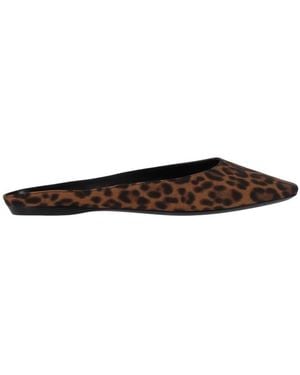 Saint Laurent Slip-On Ballet Flats - Brown
