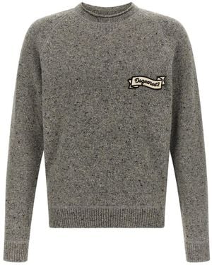 DSquared² Crew Neck Sweater - Gray