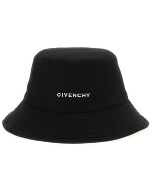Givenchy Logo Embroidery Bucket Hat - Black