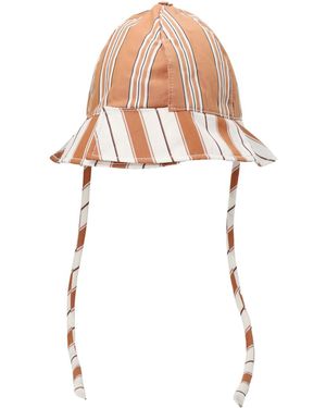 Sunnei Striped Bucket Hat - White