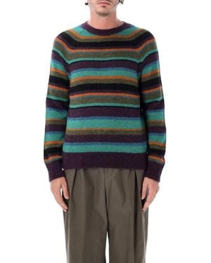 Dries Van Noten Crew Neck Sweater - Blue