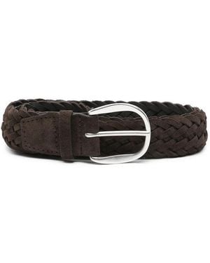 Orciani Braided Buckle Belt - Black
