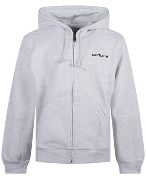 Carhartt Logo Hoodie - Gray