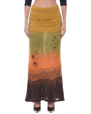 Off-White c/o Virgil Abloh Ombre Ankle Length Skirt - Green