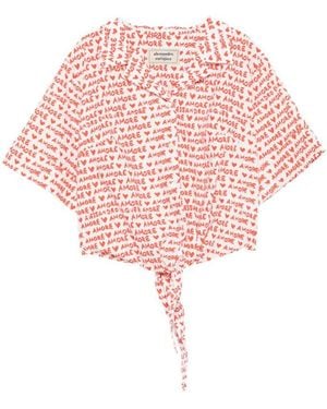 ALESSANDRO ENRIQUEZ Regular Printed Shirt - Pink