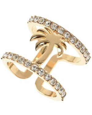 Palm Angels Palm Tree Ring - Metallic