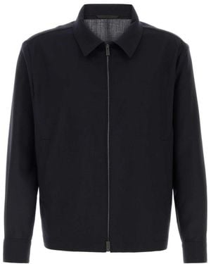 BOSS Shirt Collar Jacket - Blue