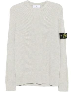 Stone Island Light Knitted Jumper - White