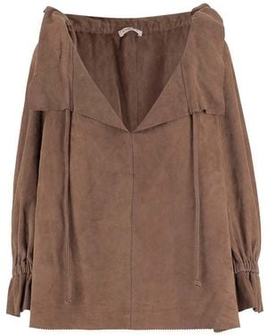 By Malene Birger Relaxed Solid Top - Brown
