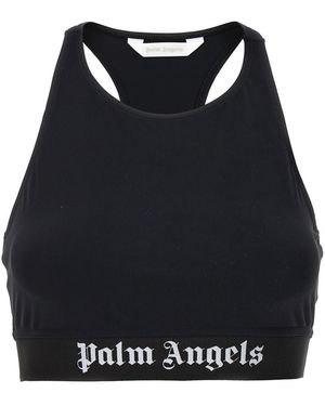 Palm Angels Logo Sporty Top - Black