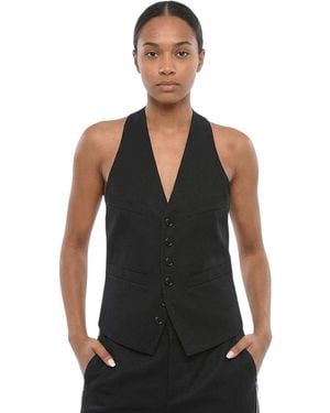 DSquared² Solid V Neck Jacket - Black