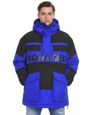 DSquared² Logo Hood Jacket - Blue