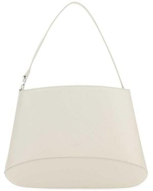 Low Classic Ivory Leather Shoulder Bag - White