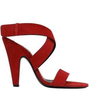 Alaïa Crisscross Heels - Red