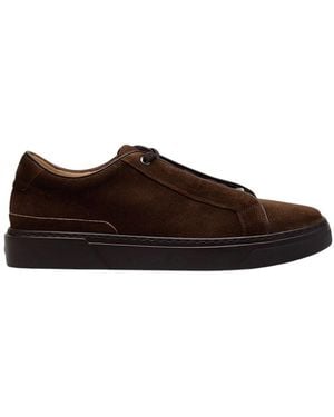 BOSS Lace-Up Sneakers - Brown