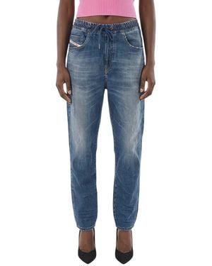 DIESEL Tapered Mid Rise Jeans - Blue