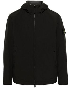 Stone Island Hooded Blouson Jacket - Black