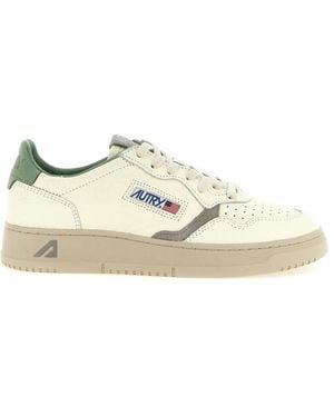 Autry Logo Medalist Sneakers - Natural
