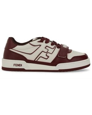 Fendi Logo Match Sneakers - Brown