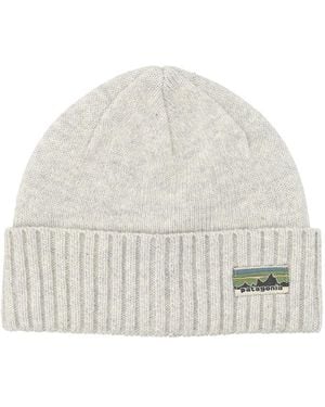 Patagonia Textured Beanie Hat - White