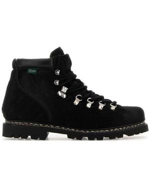 Junya Watanabe Solid Lace Up Boots - Black