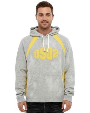 DSquared² Logo Relaxed Hoodie - Gray