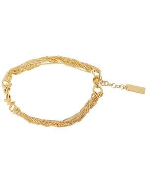 Saint Laurent Cassandre Chain Bracelet - Metallic