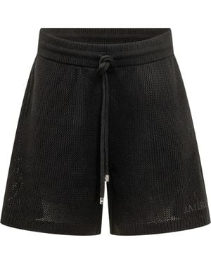 Amiri Crochet Shorts - Black