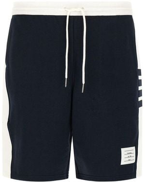 Thom Browne Cotton Bermuda Shorts - Blue