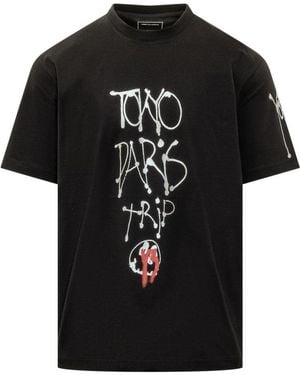 Y-3 Graphic Crew Neck T-Shirt - Black