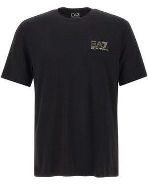 EA7 Regular Logo T-Shirt - Black