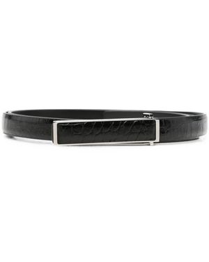 Tom Ford Textured Buckle Belt - Black