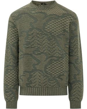Etro Crew Neck Sweater - Green